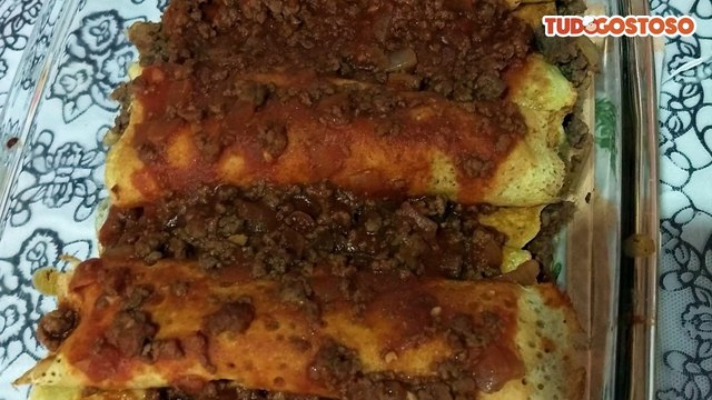 Panqueca de Aveia com Carne Moída