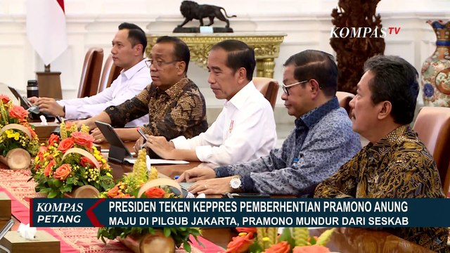 Presiden Tanda Tangani Keppres Pemberhentian Pramono Anung Sebagai Sekretaris Kabinet