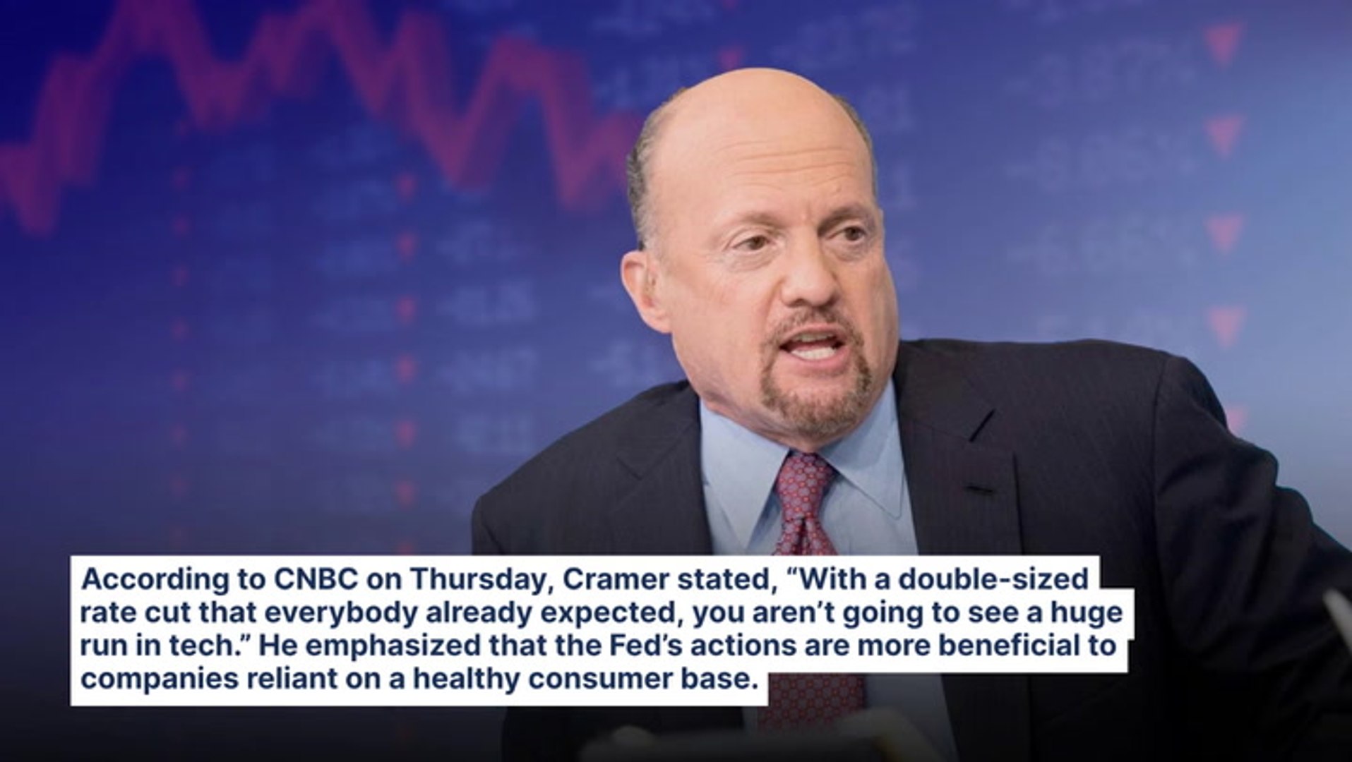 ⁣Jim Cramer Predicts No 'Huge Run' For Tech Stocks After Federal Reserve Cuts Rate: 'I