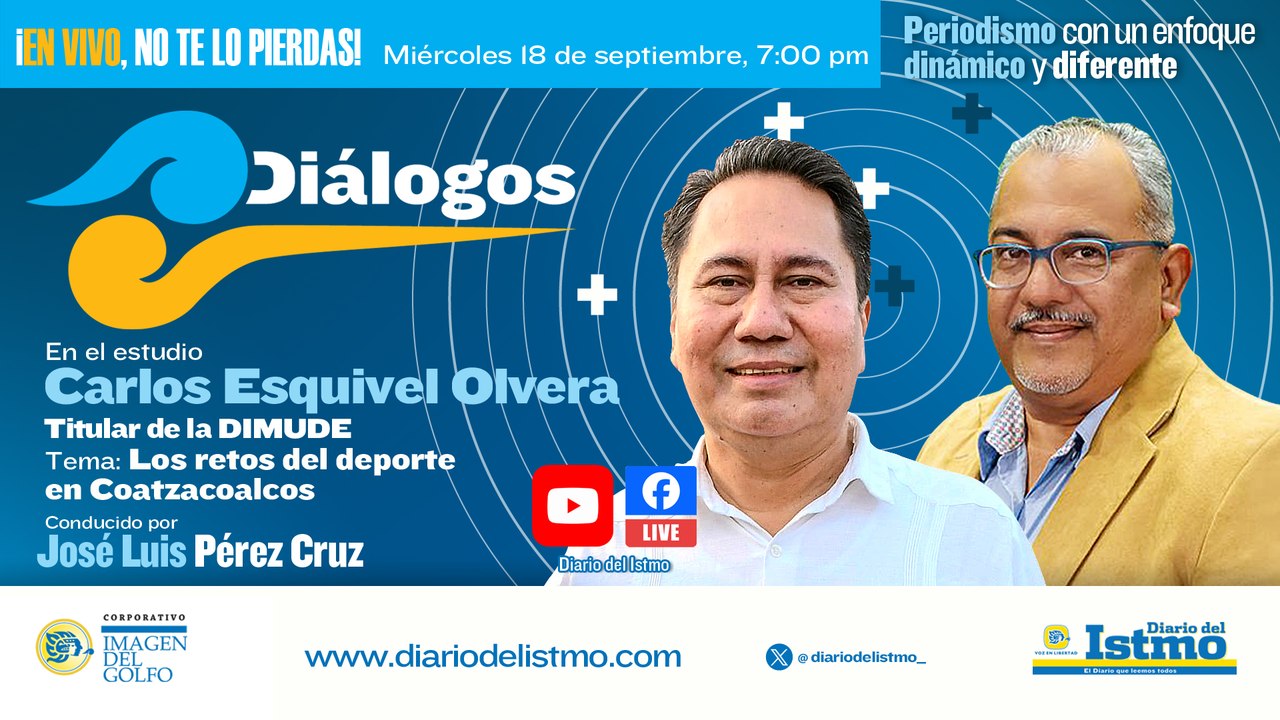 #Diálogos con  ️  Carlos Esquivel Olvera "Titular de la DIMUDE Coatzacoalcos "  ️Conducido José Luis Pérez Cruz.