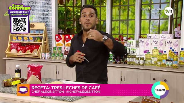 Receta: postre tres leches de café