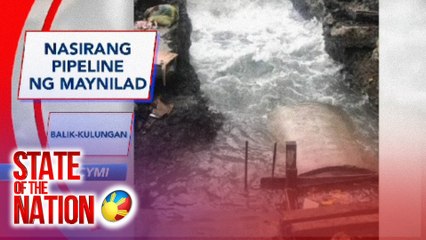 ICYMI:  Nasirang pipeline ng Maynilad | SONA