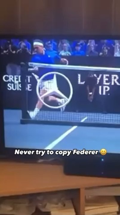 Never try to copy Roger Federer 