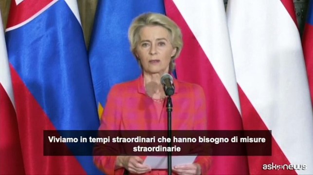 Von der Leyen dalla Polonia promette 10 miliardi di euro a zone alluvionate