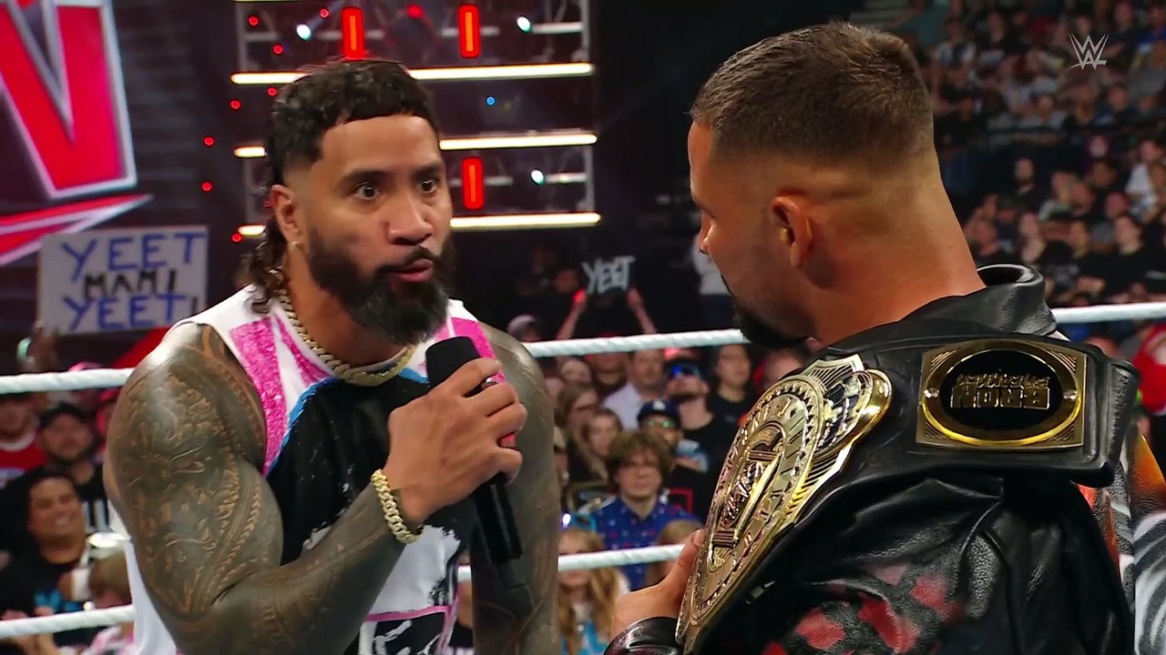 Jey Uso and Bron Breakker engage in tense faceoff_ Raw highlights, Sept. 16, 2024