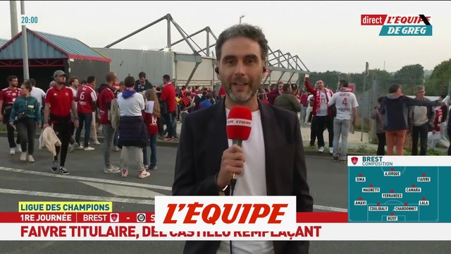 Faivre titulaire, Del Castillo contre Sturm Graz - Foot - C1 - Brest