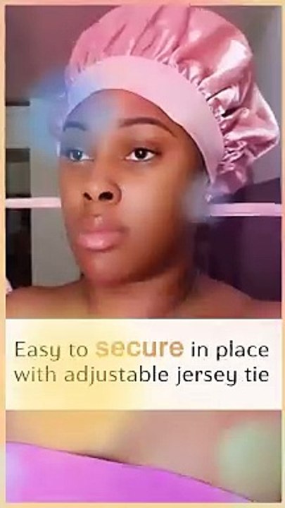 YANIBEST Satin Bonnet Silk Bonnet for Sleeping Double Layer Satin Lined Hair Bonnet with Tie Band Bonnets for Women