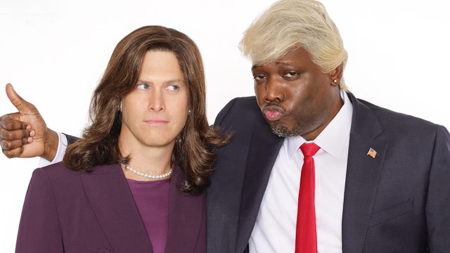 THR Cover Shoot: SNL Stars Colin Jost & Michael Che Dress Up as Donald Trump and Kamala Harris | THR Video