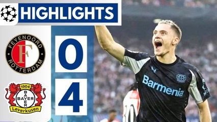 Feyenoord vs Leverkusen (0-4) All GOALS & HIGHLIGHTS - UEFA Champions League 2024