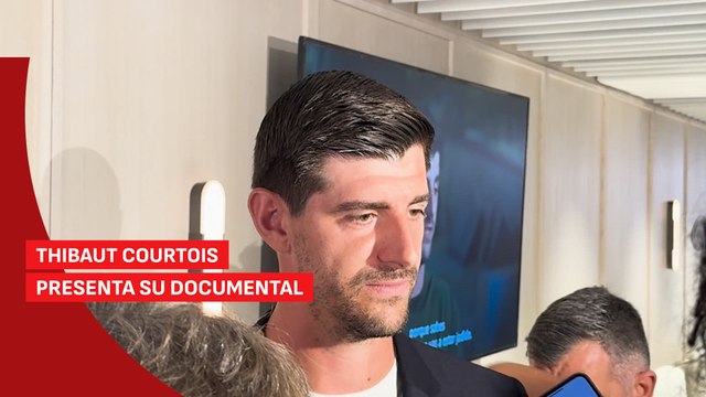 Thibaut Courtois en la presentación de su documental: lesión, posible huelga, champions...