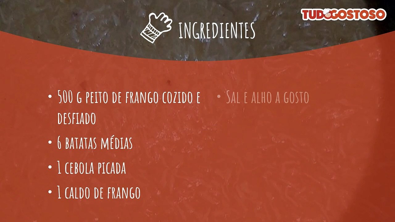 Caldo de batata e frango