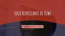 Suco refrescante de kiwi