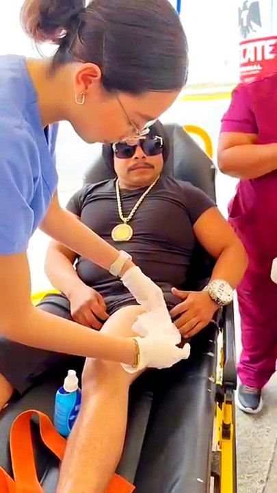 Me mordió un cangrejo. 