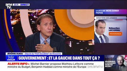 Jérôme Guedj (PS): "Ça ressemble plus à un remaniement qu'à un nouveau gouvernement"