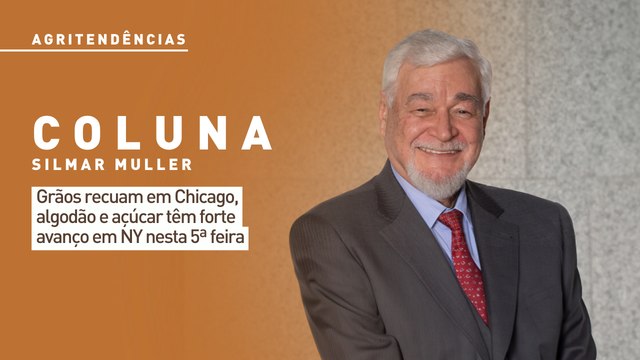 Grãos recuam em Chicago, algodão e açúcar têm forte avanço em NY nesta 5ª feira