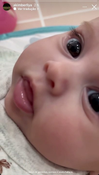 “2 meses de gritinhos”: Amanda Kimberly derrete a web ao compartilhar registro de Helena, filha caçula de Neymar