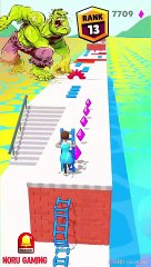 AMAZING RANK UP StickGirl Ladders Master  #shorts #funnyvideo #amazing #hulk