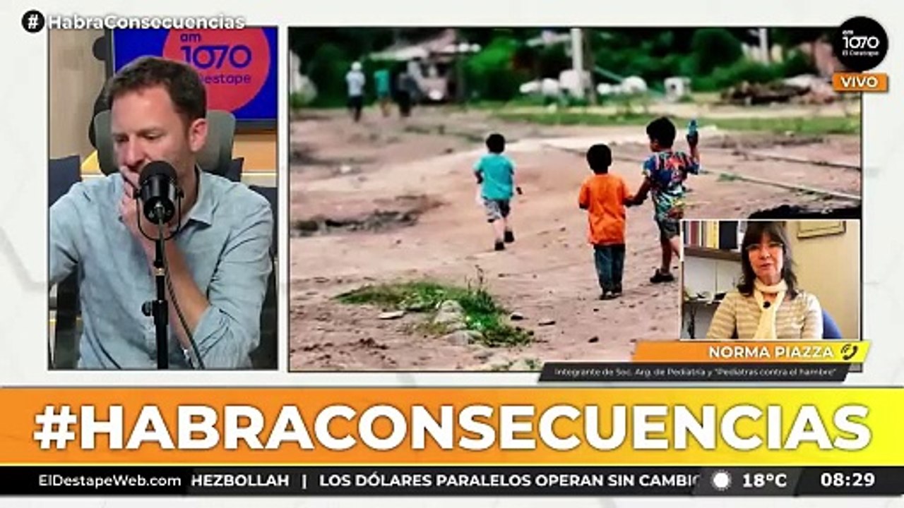Pediatras alertan graves problemas de salud por el hambre en argentina