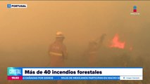 ¡Portugal luchan contra una ola de incendios forestales!