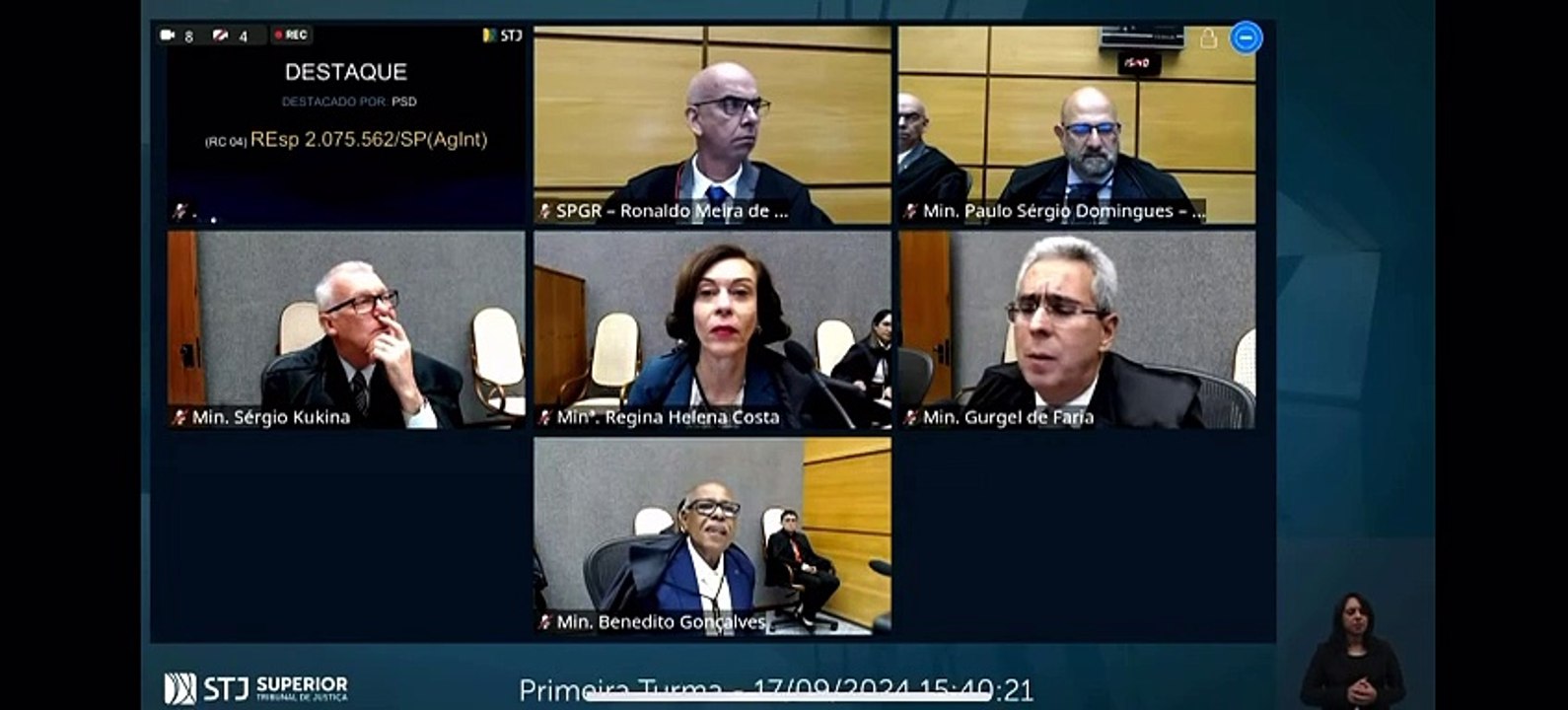 Ministro do STJ deixa sessão após desentendimento com colega ministra