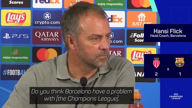 Flick refutes claim that Barcelona have a Champions League problem