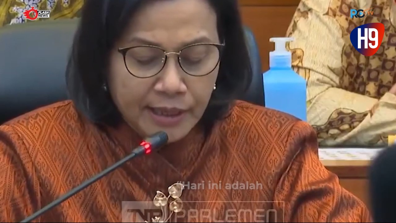 Tangisan Sri Mulyani Saat Pamit di Rapat Banggar DPR RI