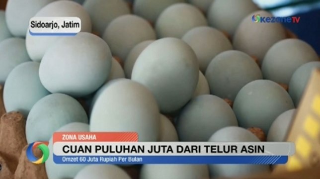 Bisnis Telur Asin di Sidoarjo Hasilkan Omzet Puluhan Juta