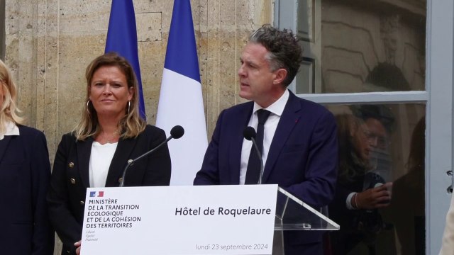 L'écologie n'a pas besoin de gourous ou de donneurs de leçons, elle a besoin de gens qui font , réagit Christophe Béchu (ministre sortant de la Transition écologique)