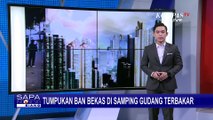 Warga Sempat Panik saat Tumpukan Ban Bekas di Samping Gudang Terbakar