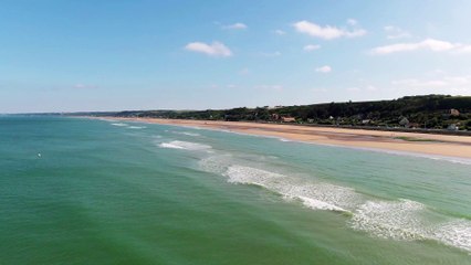 Beach view with drone