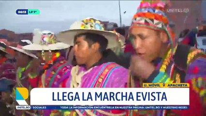 下载视频: La marcha de Evo se dirige a El Alto; Ventilla amanece con puntos de bloqueo y piedras en el camino