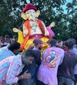 गणपति बप्पा मोरया के जयकारों के साथ किया गया गणेश प्रतिमाओं का विसर्जन