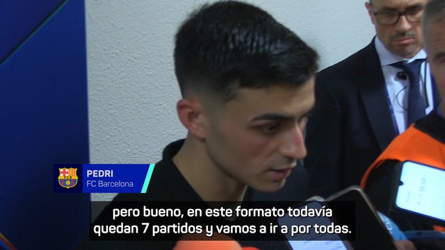 Pedri: Quedan 7 partidos, vamos a estar arriba seguro