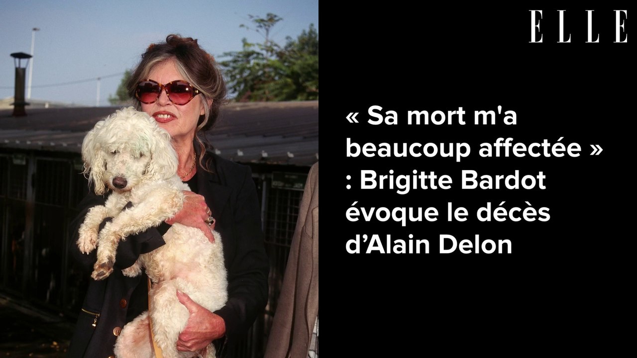 « Sa mort m'a beaucoup affectée » : Brigitte Bardot évoque le décès d’Alain Delon