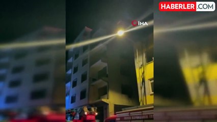 Bursa'da İnşaat Halindeki Binanın Çatısında Yangın Çıktı