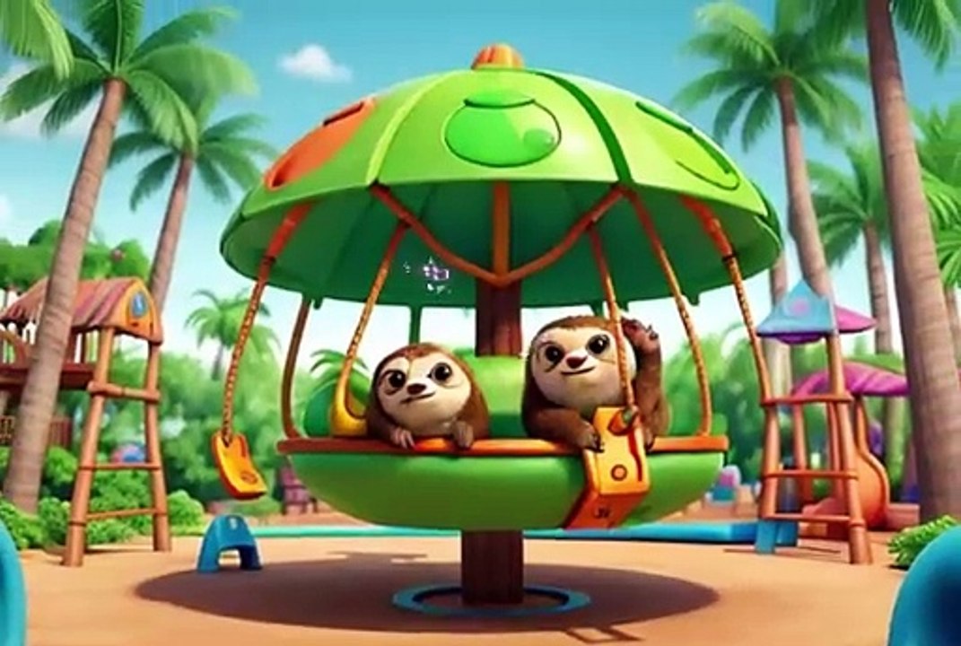 Slothy Sloth's song KidsMusic-kidssongs-nursery rhymes-kids story time-DancingAnimals-Creative