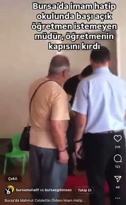 İmam hatip müdürü, kadın müdür yardımcısının kapısını kırdı!