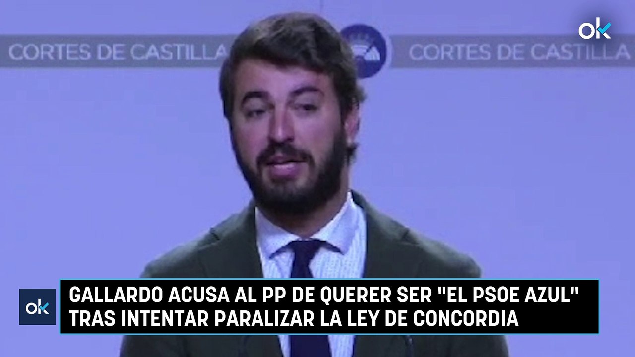 Gallardo acusa al PP de querer ser el PSOE azul tras intentar paralizar la ley de Concordia