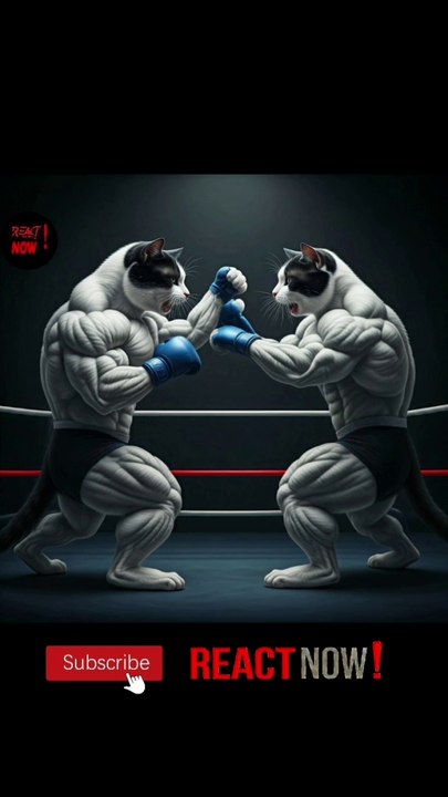Bodybuilder Cats fight
