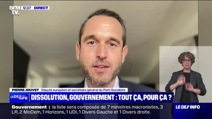 "C'est un gouvernement que je vois sans légitimité politique et sans légitimité démocratique", déplore Pierre Jouvet (PS)