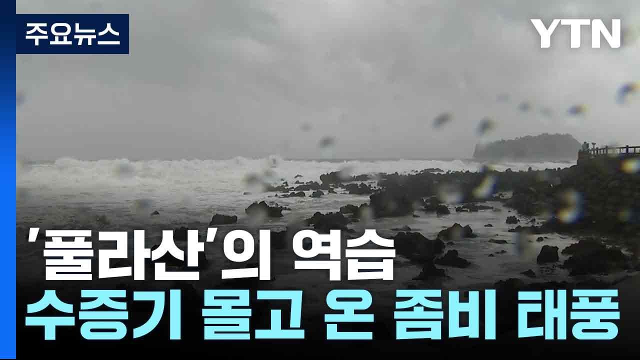'풀라산'의 역습...한반도에 수증기 몰고 온 좀비 태풍 / YTN