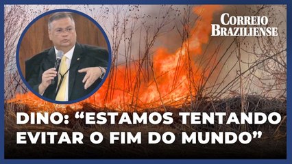 Ministro Flávio Dino defende gastos para combater incêndios em reunião entre autoridades governamentais
