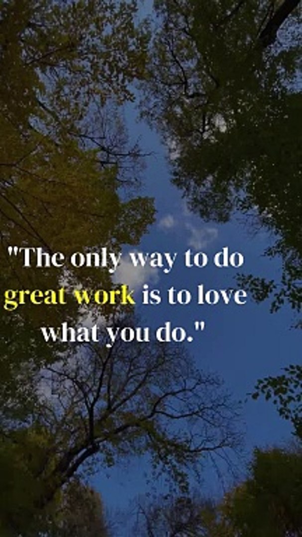 ⁣The only way to do great work is to love what you do, Motivational video, Motivational songs, motiva