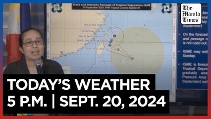 Today's Weather, 5 P.M. | Sept. 20, 2024