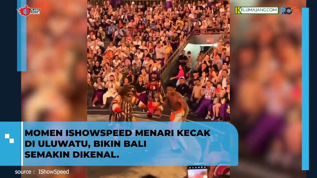 YouTuber Dunia Ishowspeed Menari Kecak di Uluwatu Bali