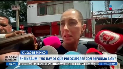 La reforma a la GuardiaNacional no significa la militarización del país: Claudia Sheinbaum