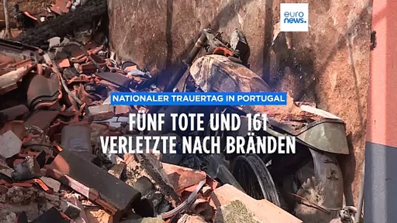 Nationaler Trauertag in Portugal: Fünf Tote nach heftigen Waldbränden