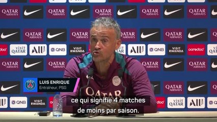 PSG - Luis Enrique voit un championnat à 18 clubs comme une solution face au calendrier chargé