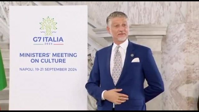 Al via il G7 Cultura a Napoli, Giuli accoglie le delegazioni