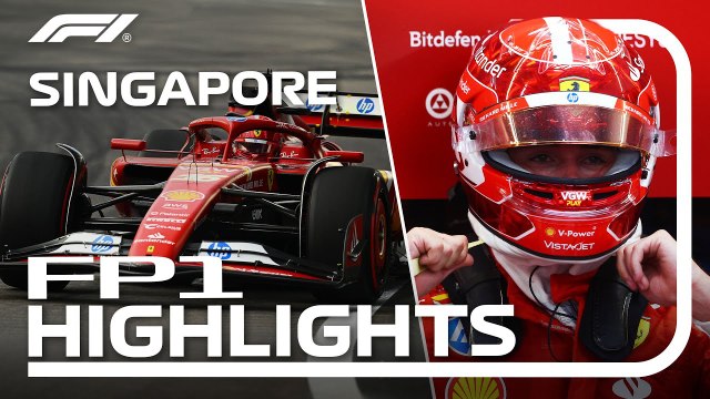 Los mejores momentos del FP1 del Gran Premio de Singapur 2024